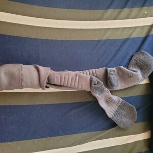 adidas Gray and Blue Athletic Socks